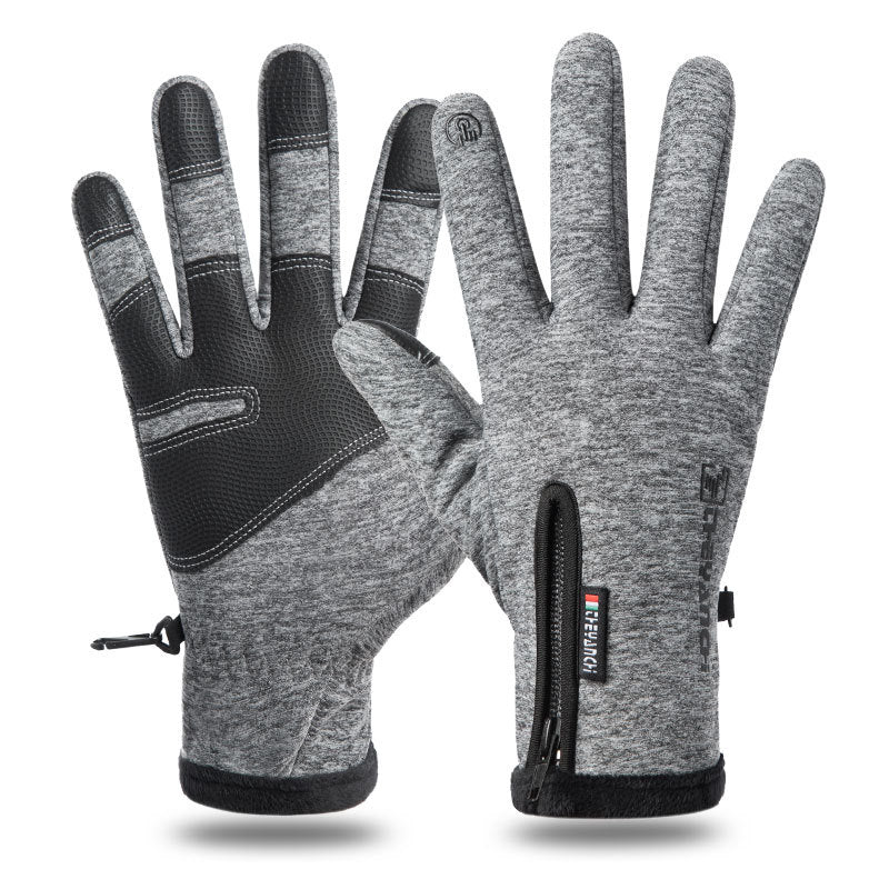 Winterhandschoenen met ritsvak op de handrug