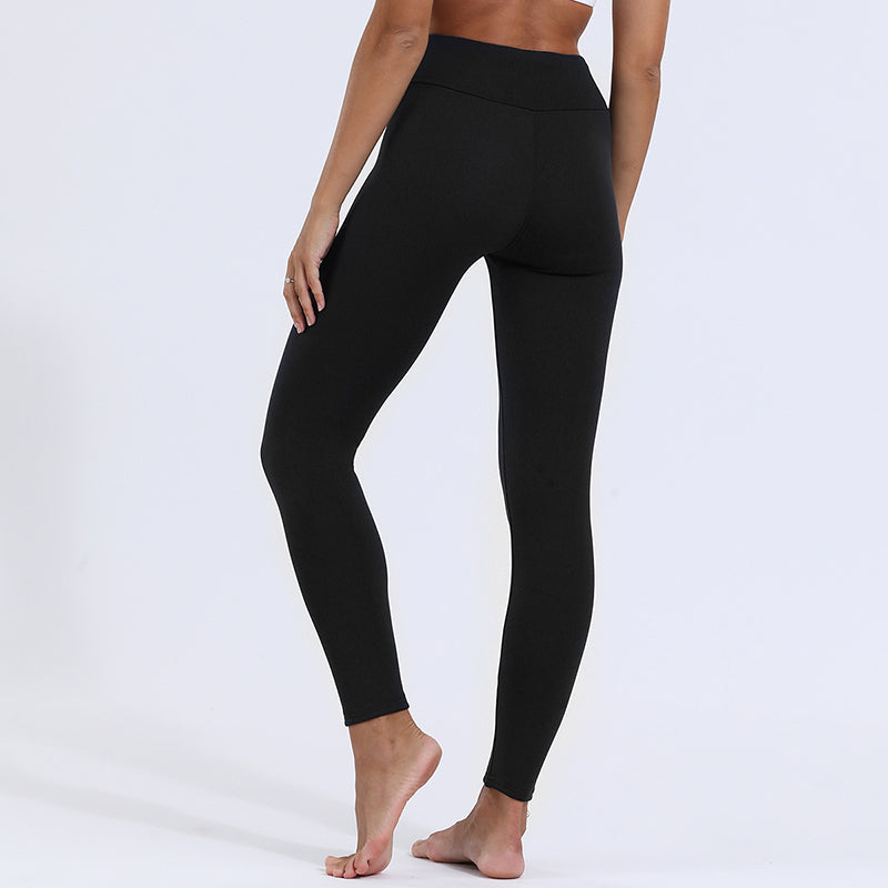 Dikke gevoerde thermo legging met hoge taille
