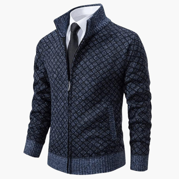 Heren Tailored Jacket met Revers en Voorkant Sluiting