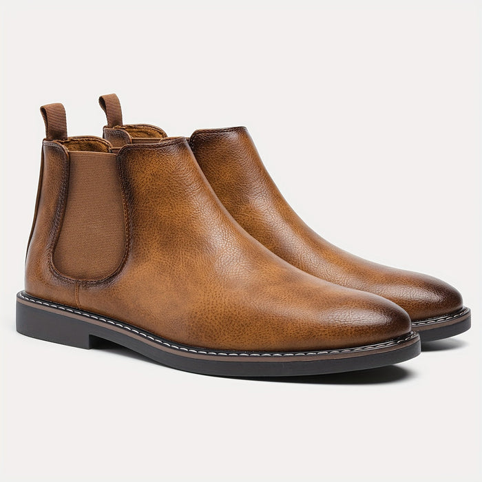 Heren Chelsea Boots met Elastische Zijkanten en Treklus