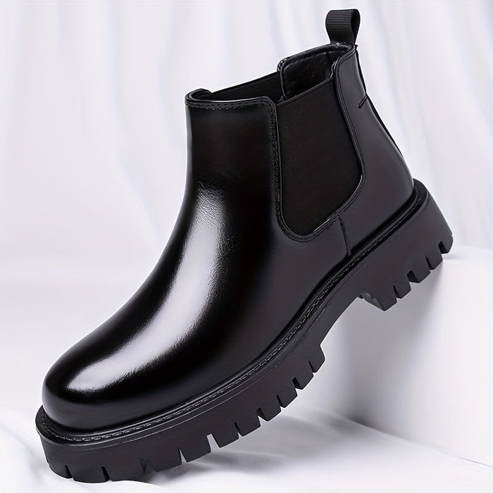 Chelsea Boots met Dikke Zool en Elastische Zijpanelen