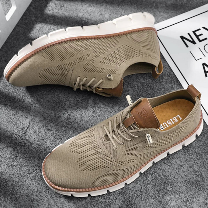Heren Mesh Sneakers Ademend Lichtgewicht met Vetersluiting