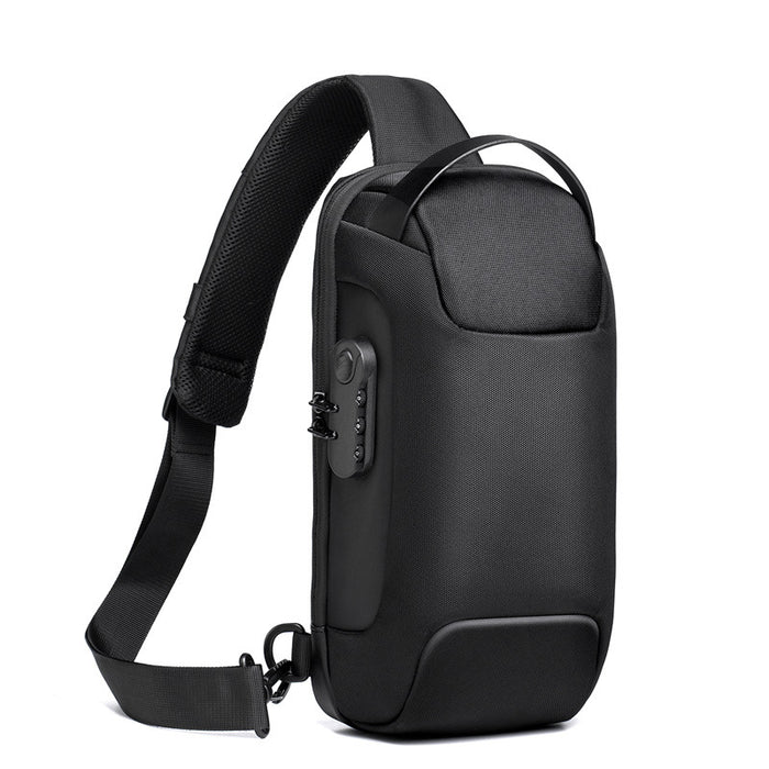 Lars | Anti-diefstal crossbody tas met cijferslot en USB-poort