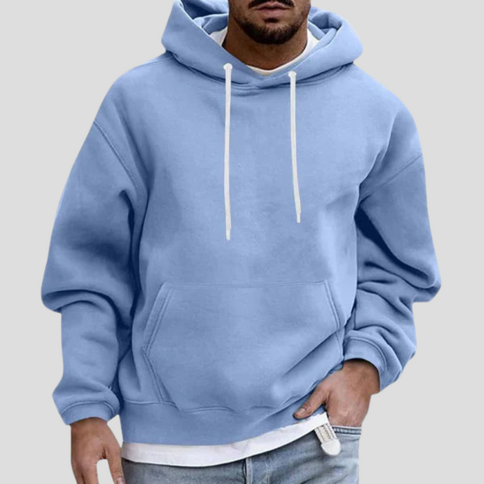 Heren Hoodie met Kangoeroe Zakken en Verstelbaar Koord