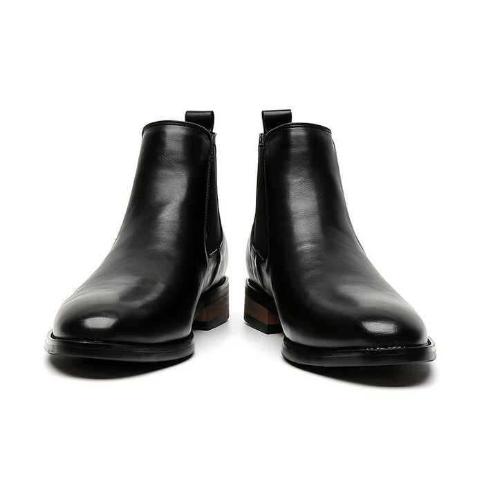 Heren Chelsea Boots met Puntneus en Elastische Zijkanten