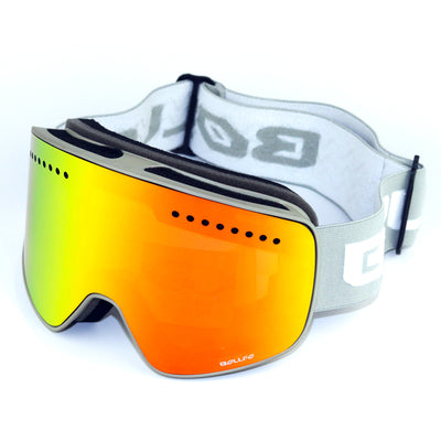 Skibril met spiegelende dubbele lens