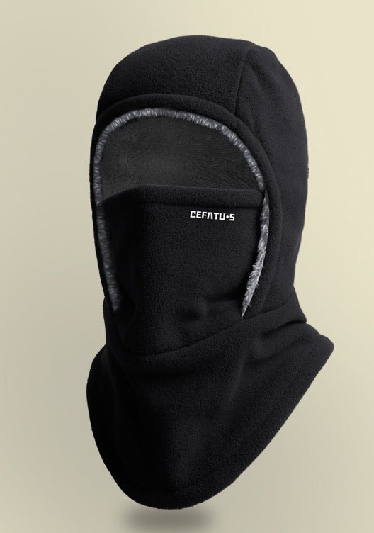 Lotte | Fleece bivakmuts met capuchon, gezichtsmasker en nekwarmer