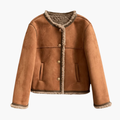 Damesjas met Sherpa-Stijl Afwerking