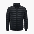Heren Puffer Jacket met Staande Kraag en Voorrits