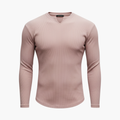 Heren Trui met Geribbeld Textuur en Slim Fit