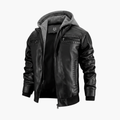 Heren Hooded Jacket met Rits en Ribgebreide Manchetten