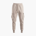 Heren Cargo Joggers met Elastische Tailleband en Zijflapzakken