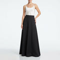 Dames Maxi Rok met Elastische Tailleband en Rechte Zoom