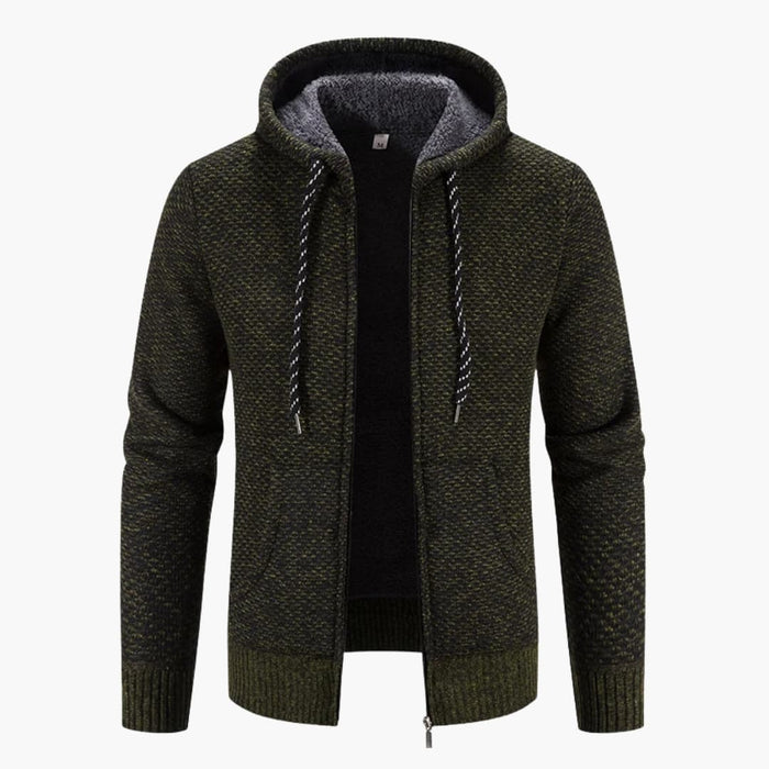 Heren Hoodie Cardigan met Rits en Zakken