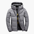 Heren Gevoerde Winterjas met Capuchon en Rits