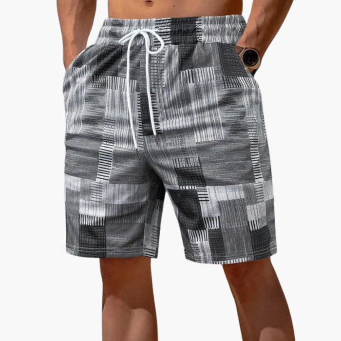 Heren Graphic Zwemshorts met Touwsluiting in de Taille