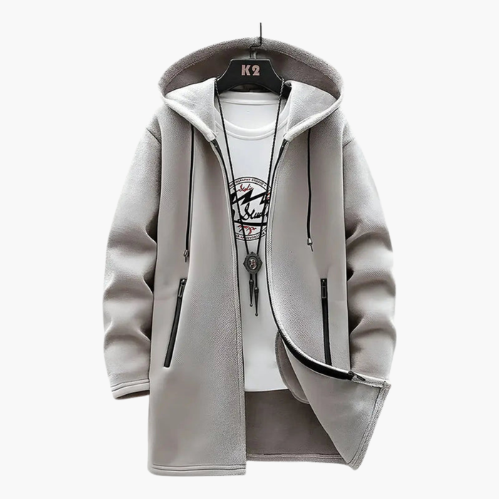 Heren Hoodie Jack met Pluche Voering en Voorzakken met Rits