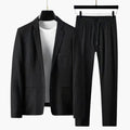 Heren Notch Lapel Blazer en Rechte Pantalon Twee-Delige Kostuum