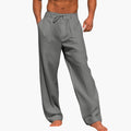 Heren Wijde Pantalon met Elastische Taille en Zakken