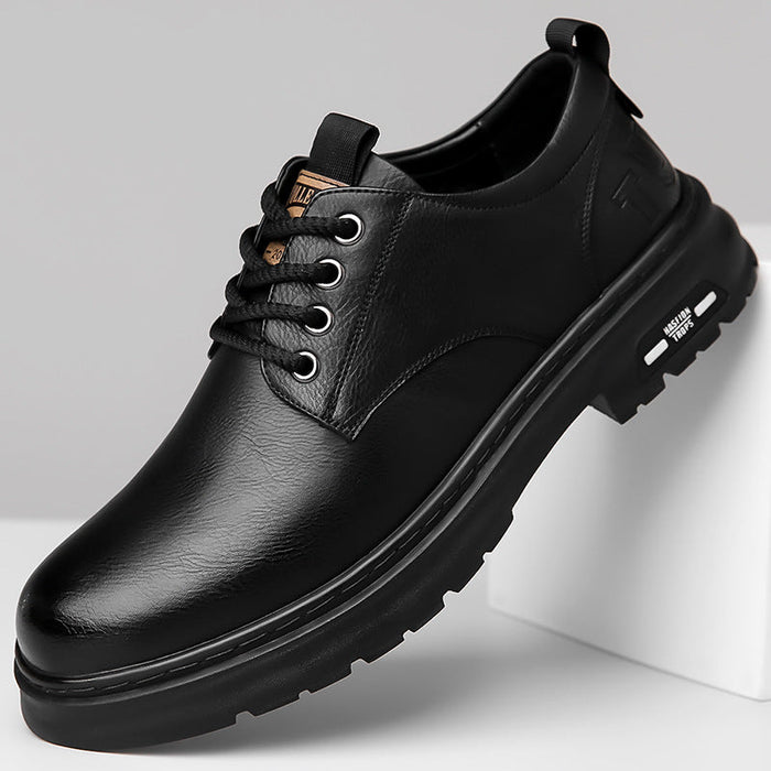 Heren Derby Schoenen met Rubberzool en Vetersluiting