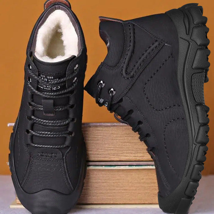 Heren Wandelschoenen Gevoerd met Hoge Enkel en Treadzool
