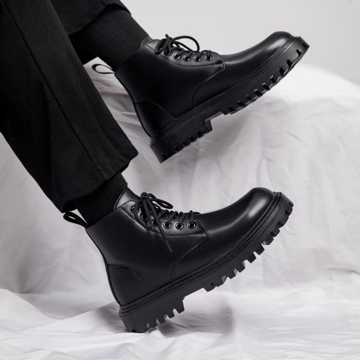Heren Vetersneakers met Dikke Zool en Hoge Schacht