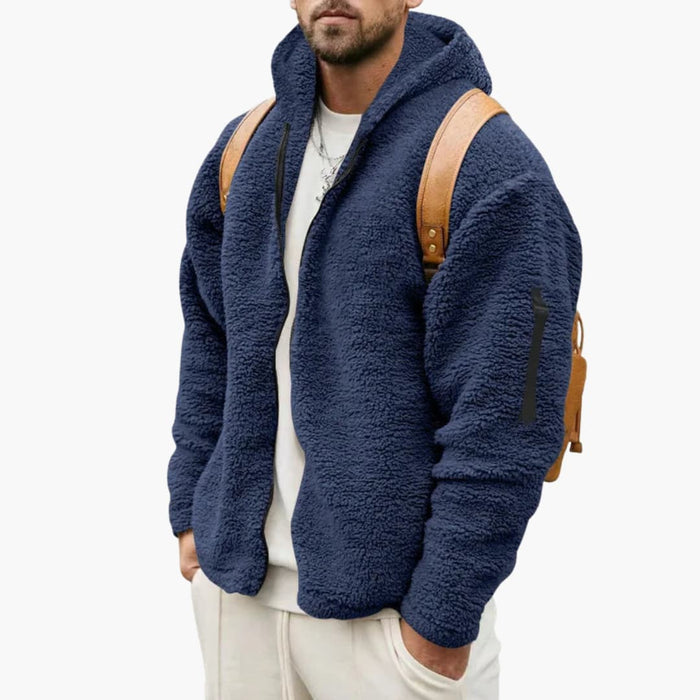 Heren Hooded Jacket met Textuur Oppervlak