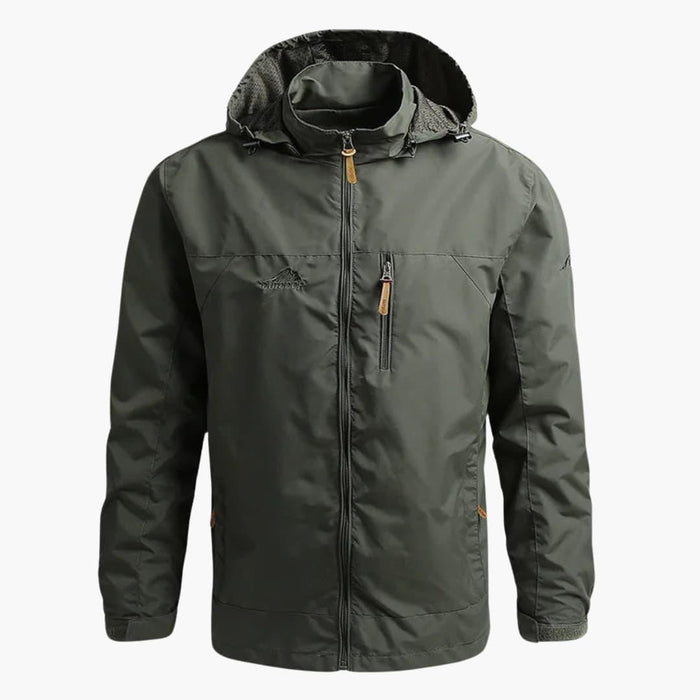 Heren Hooded Jacket met Rits en Zakken