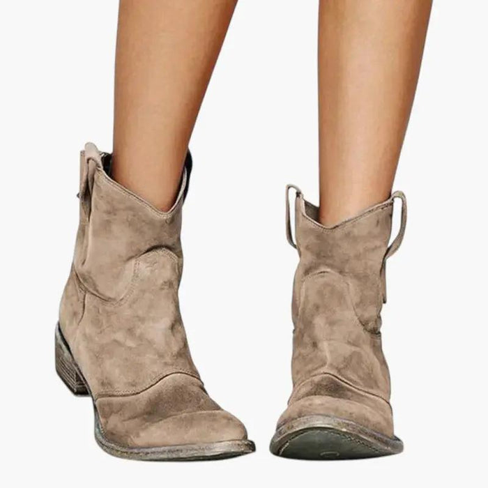 Dames Enkellaarsjes met Trekbanden en Textuur