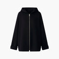 Dames Hooded Jacket met Rits en Zakjes