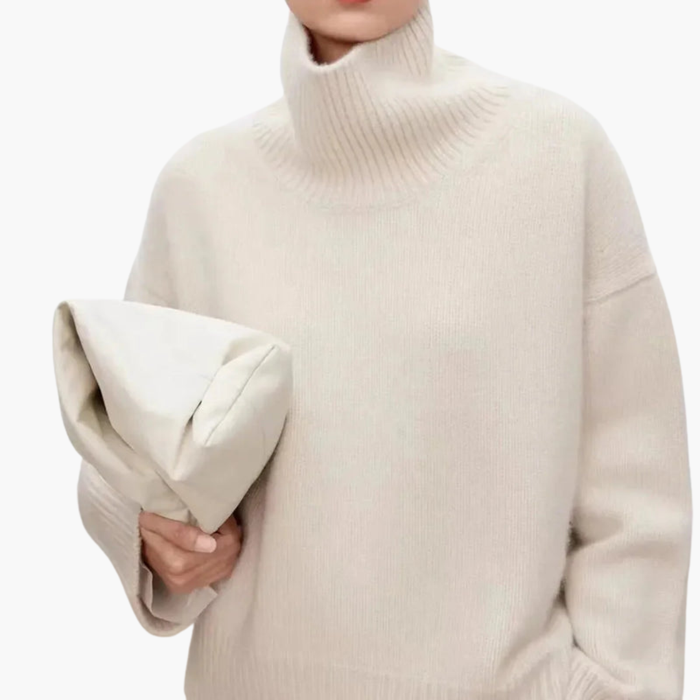 Dames Oversized Hoge Hals Trui