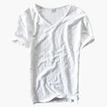 Dames Korte Mouw V-Hals Pullover T-Shirt