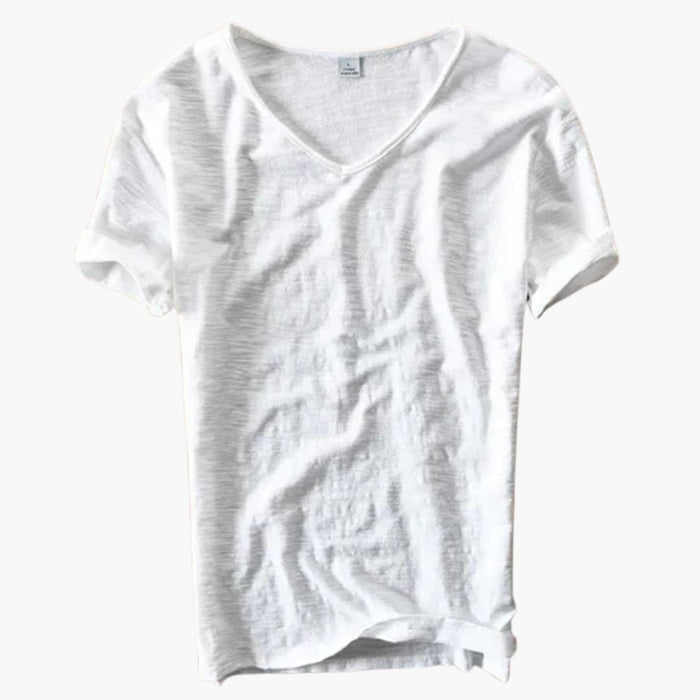 Dames Korte Mouw V-Hals Pullover T-Shirt