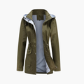 Dames Trenchcoat met Afneembare Kap