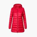 Dames Winterjas met Capuchon en Verlengde Lengte