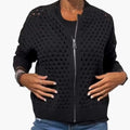 Dames Cardigan met Rits en Uitgesneden Breiwerk