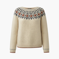Dames Gebreide Trui met Geometrisch Patroon