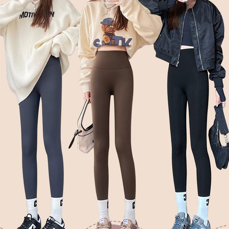 Dikke gevoerde thermo legging met hoge taille