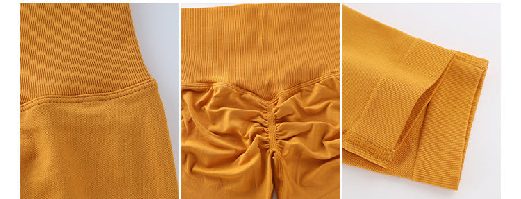 Naadloze scrunch legging met hoge taille