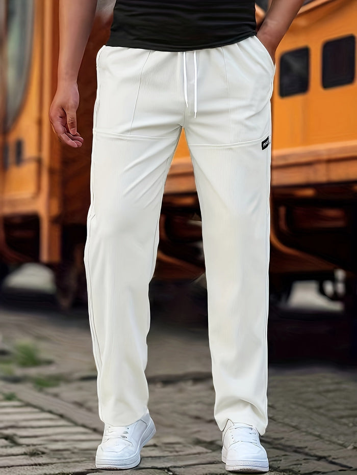 Heren Sportbroek met Trekkoord en Zijzakken