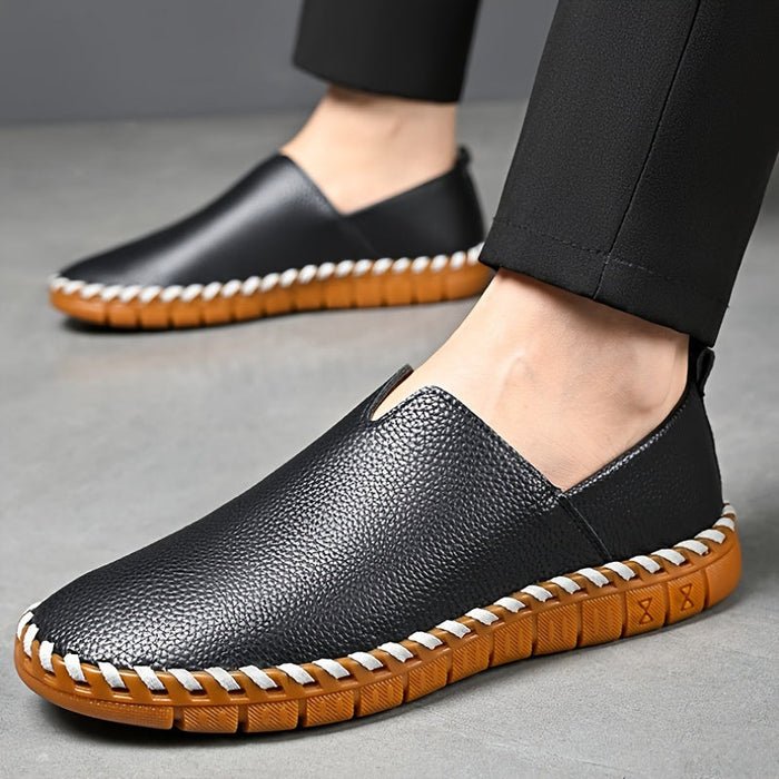 Heren Instap Loafers met Handgestikte Afwerking