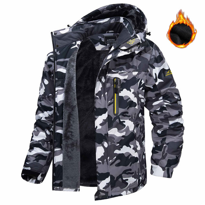 Sem | Winterparka heren met capuchon en dikke pluche voering