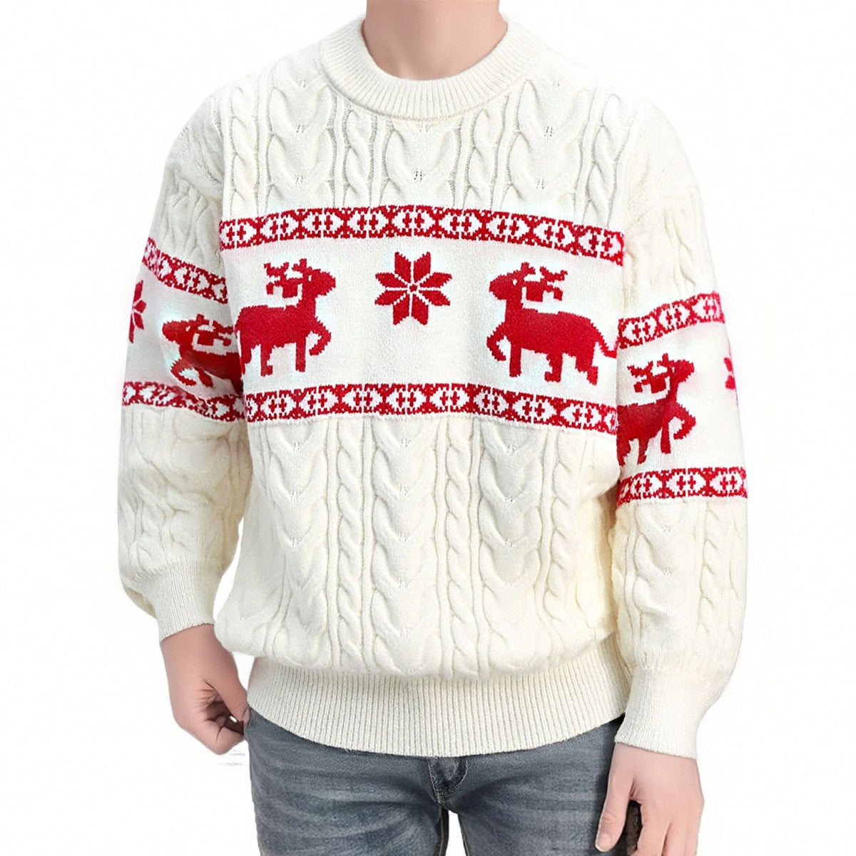 Kersttrui heren met rendieren