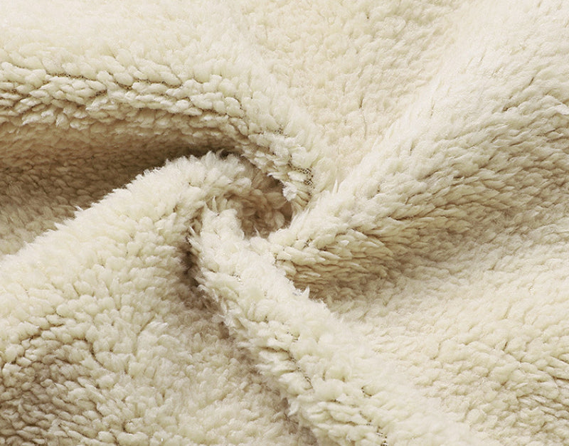 Hoodie heren met rits en sherpa voering