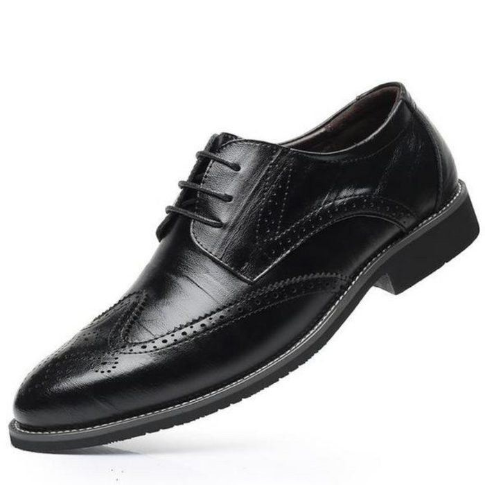 Heren Derby Schoenen met Lage Zool en Vetersluiting