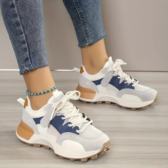 Dames Ademende Sportschoenen met Vetersluiting