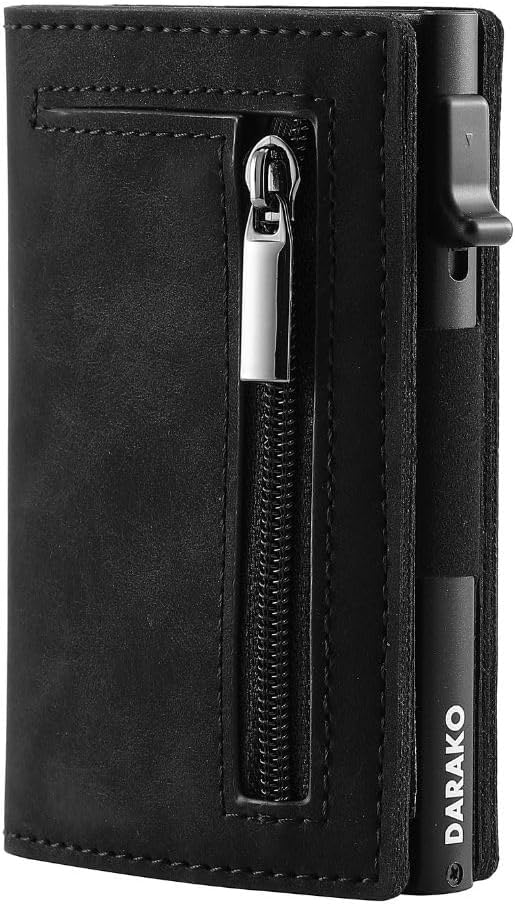 RFID Slim Wallet met Kaartslide en Muntenvak
