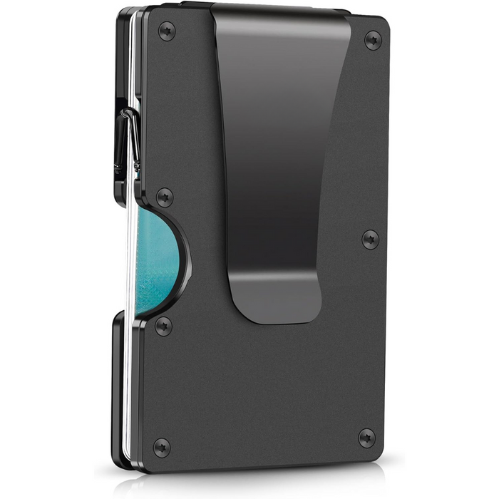 Aluminium RFID-Blokkerende Portemonnee met Geldclip
